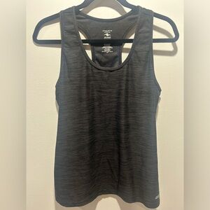 ATHLETIC WORKS size M dark gray racer back tank top